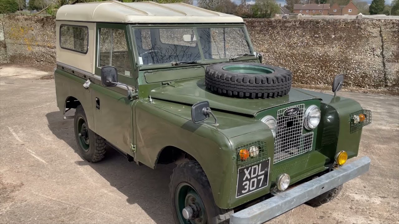 land rover series IIa 88in diesel for sale walkaround + engine running