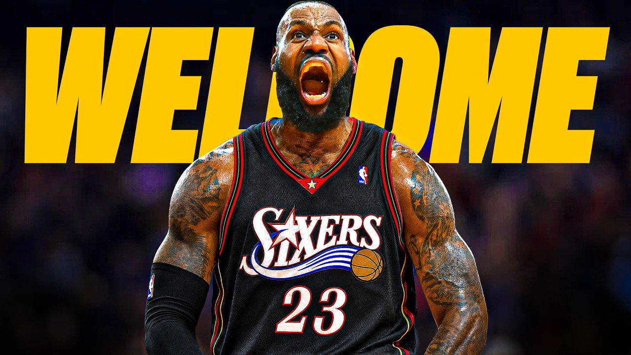 WELCOME TO PHILADELPHIA 76ERS LEBRON JAMES