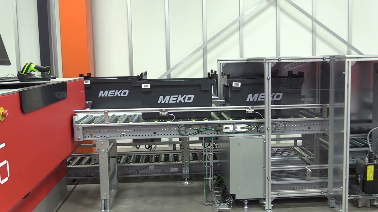 Nedstabling og transportering av plastkasser