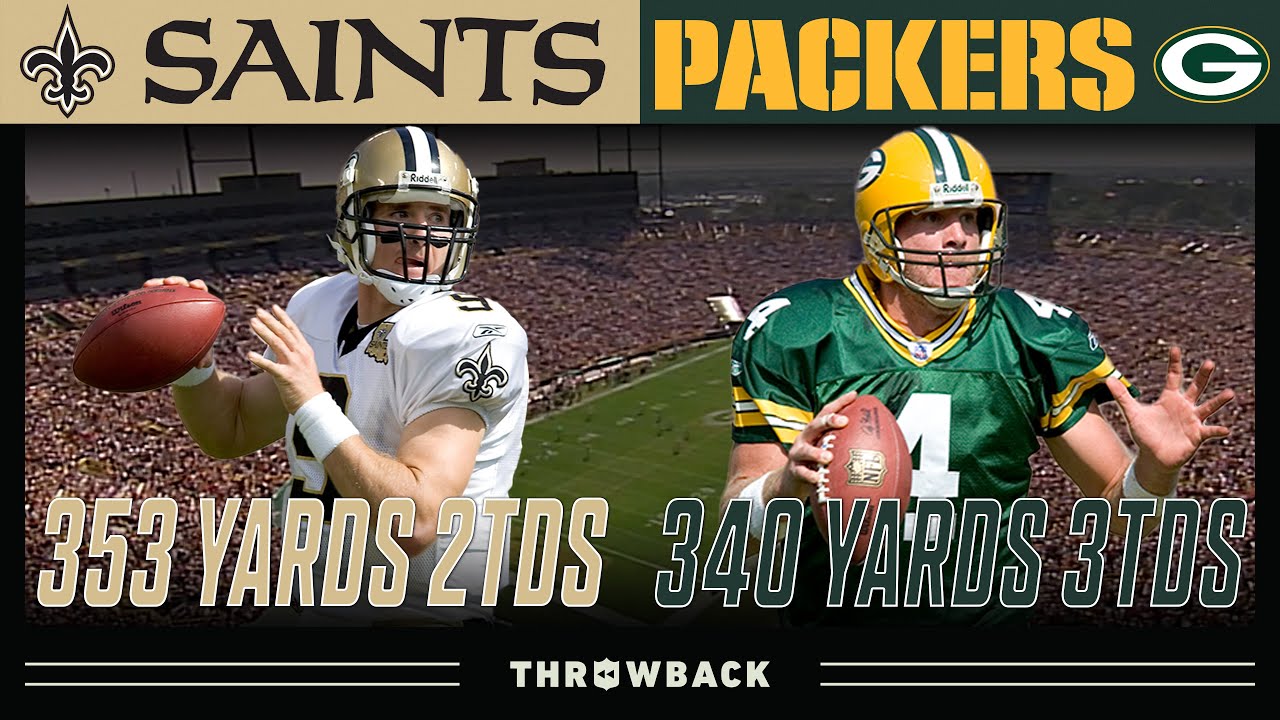 Favre vs Brees Impressive QB Duel! (Saints vs. Packers 2006, Week 2)