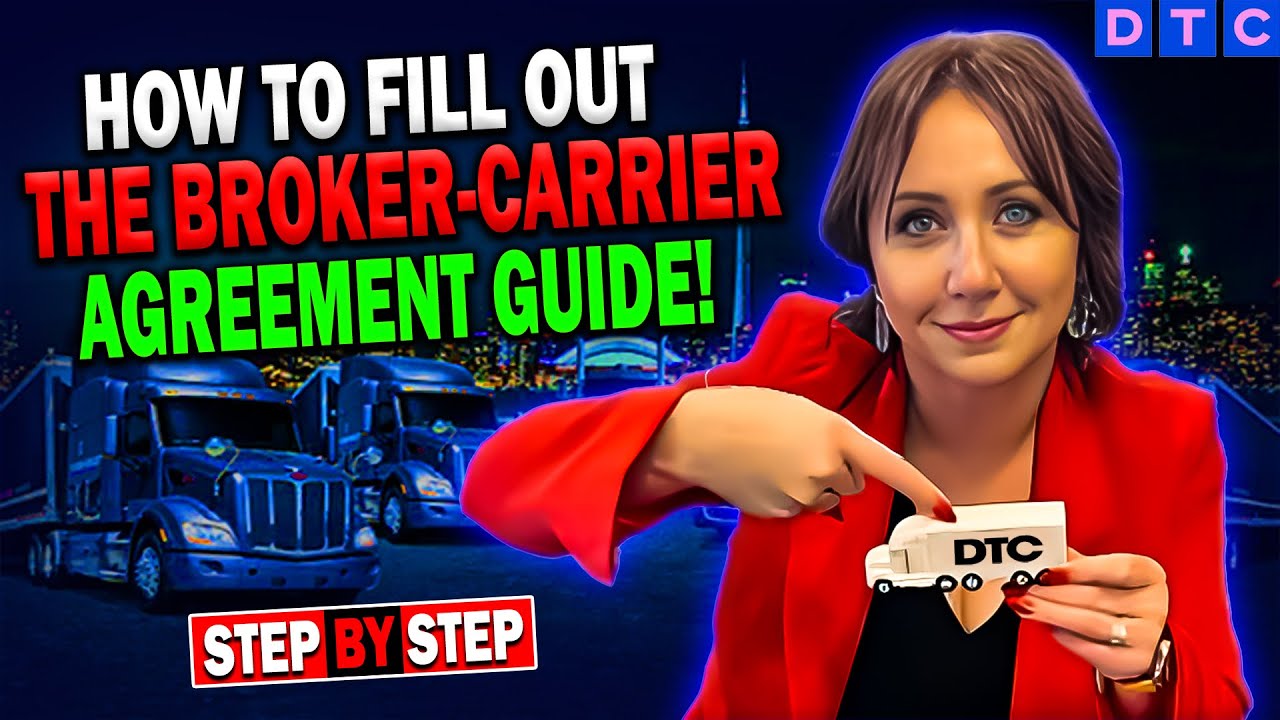 How to fill out the broker-carrier agreement guide! Initial setup with brokers.