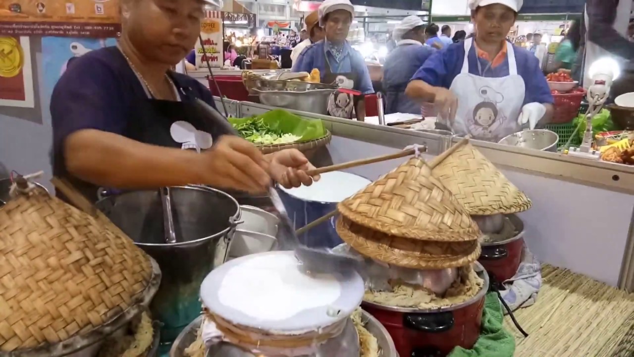Khao Perb Sukhothai 当地特色食物   泰国当地特色米粉 Thai Street Food