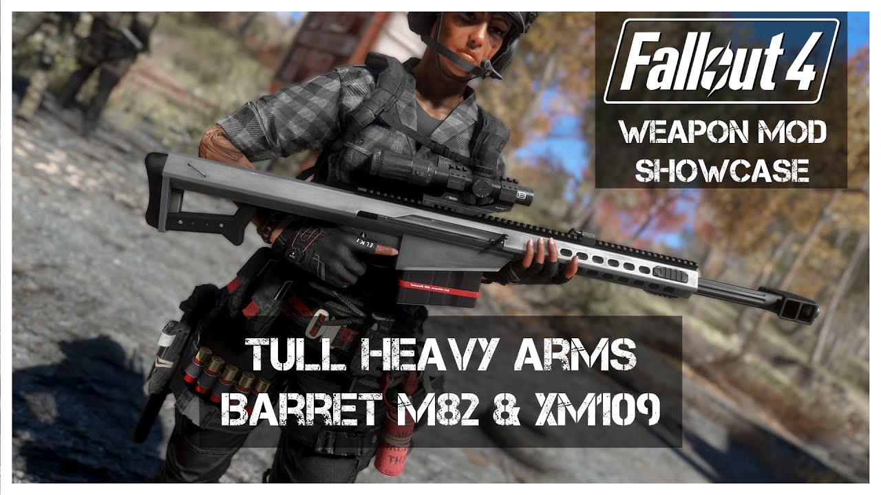 Fallout 4: M82 & XM109 Weapon Mod Showcase