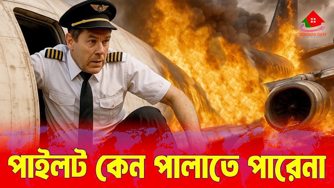 কেন পালাতে পারে না পাইলট? #flight #pilot #aviation #fireincident