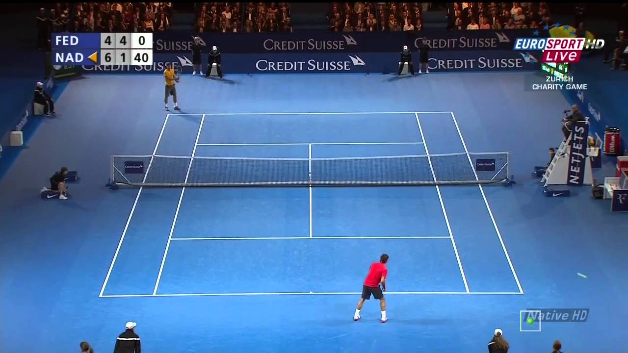 Federer vs Nadal - Zurich Charity Game 2010 [HD]