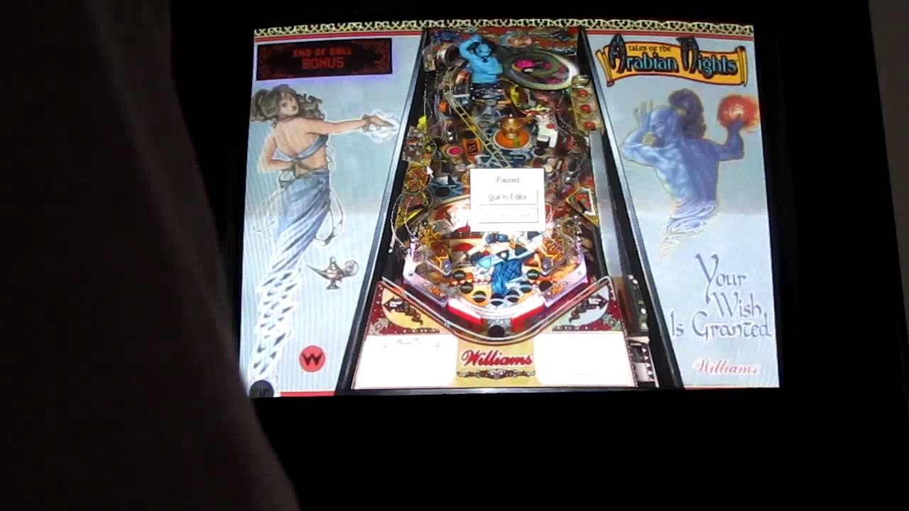 Visual Pinball running off of Ultimate Arcade 2 Cabinet