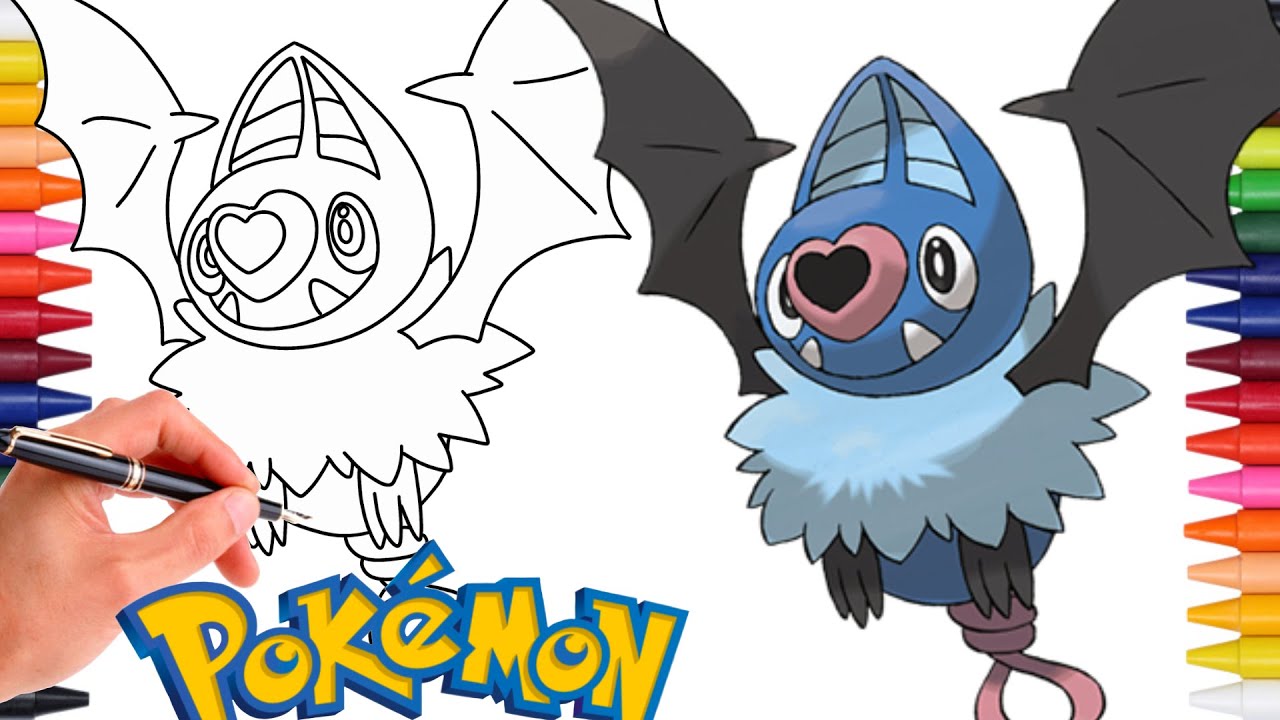 Comment Dessiner LE POKÉMON RHINOLOVE (Swoobat) #528 | Génération 5