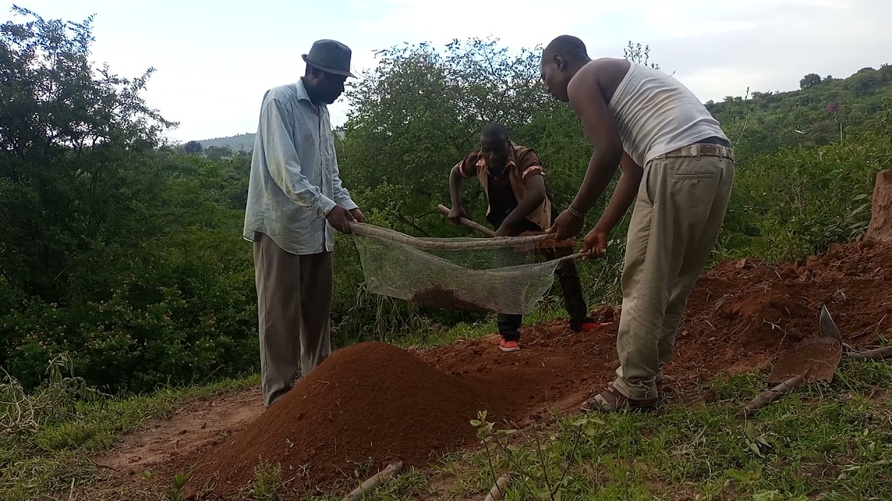 Soil & Cement Preparation In Making MAKIGA Interlocking Bricks, 2022