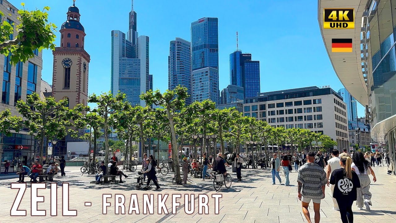 Zeil Frankfurt, Germany 🇩🇪 | Luxury Shopping Street | MyZeil Shopping Center | Walking in Frankfurt