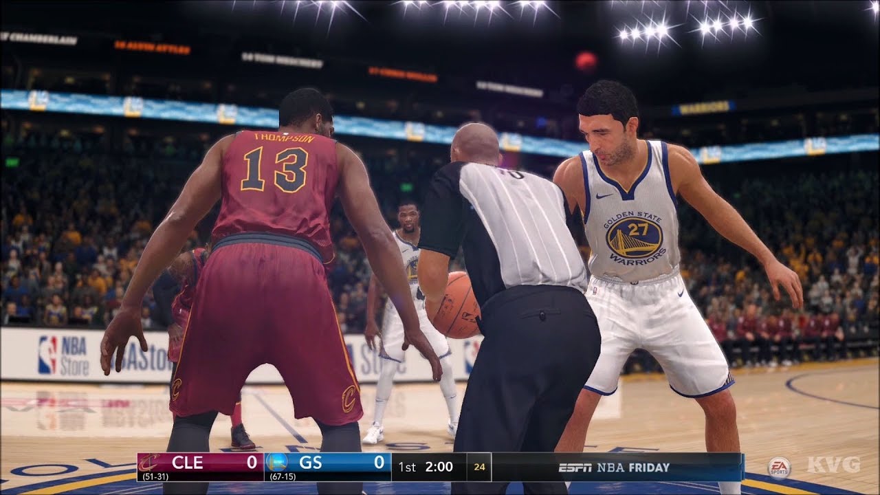 NBA Live 18 - Golden State Warriors vs Cleveland Cavaliers - Gameplay (HD) [1080p60FPS]