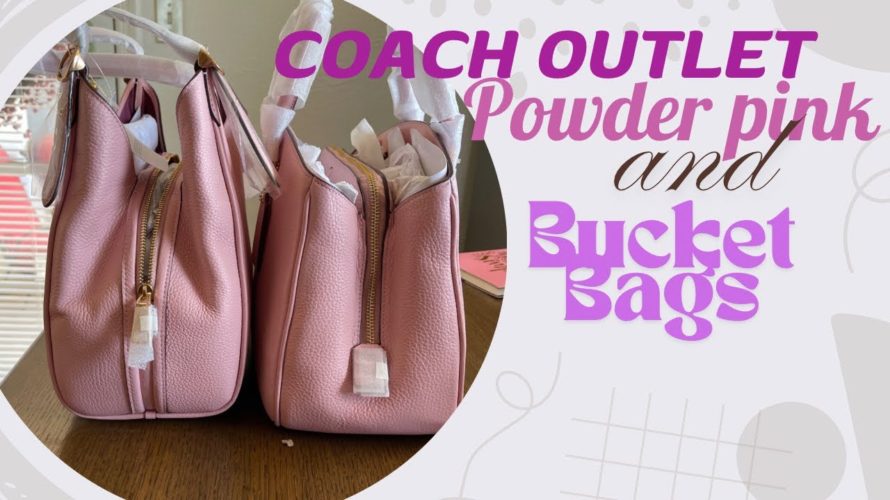 COACH SAVANNAH CARRY ALL VS ERIN // POWDER PINK & COACH BUCKET BAGS // Robin Cookie