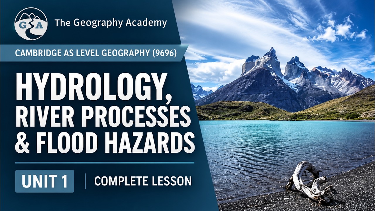 Cambridge AS Geography (9696) | Unit 1: Hydrology, River Processes & Flood Hazards | 2027-2029