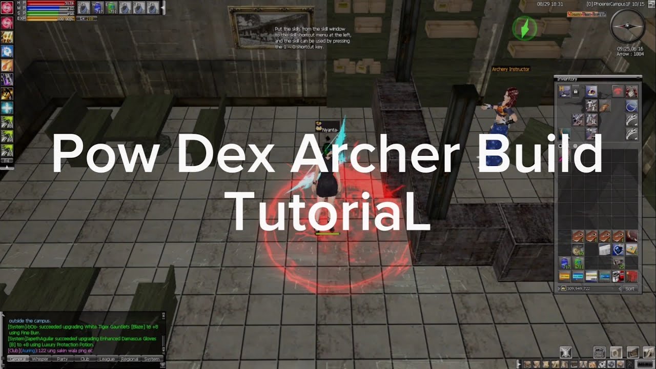 POW DEX ARCHER BUILD TUTORIAL 167 LAST SKILL - Ran Online EP 6 210 CAP