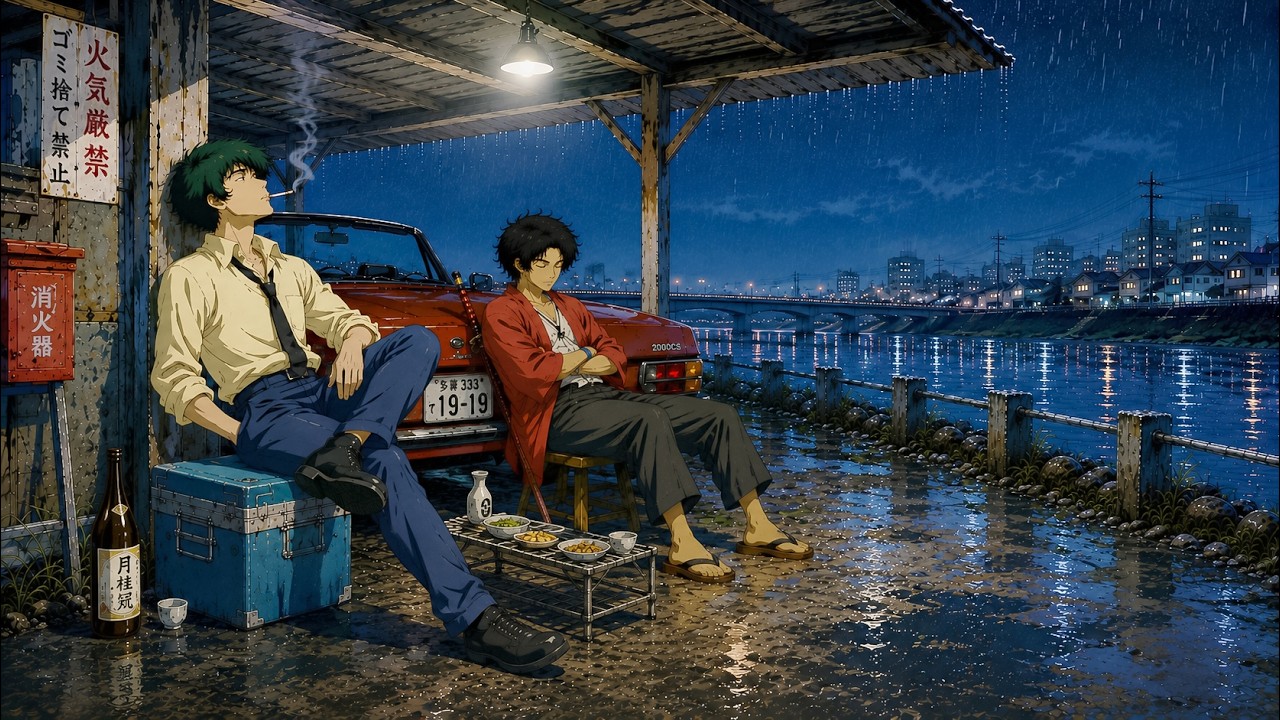 1980's Lofi rain in Tokyo playlist &bull; Samurai Champloo x Cowboy Bebop [lofi mix for enjoy/unwind]