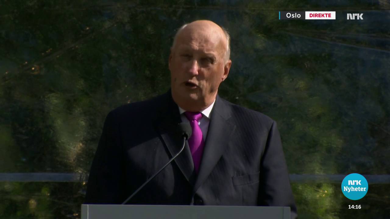 Hagefest i Slottsparken: Velkomsttale - Kong Harald