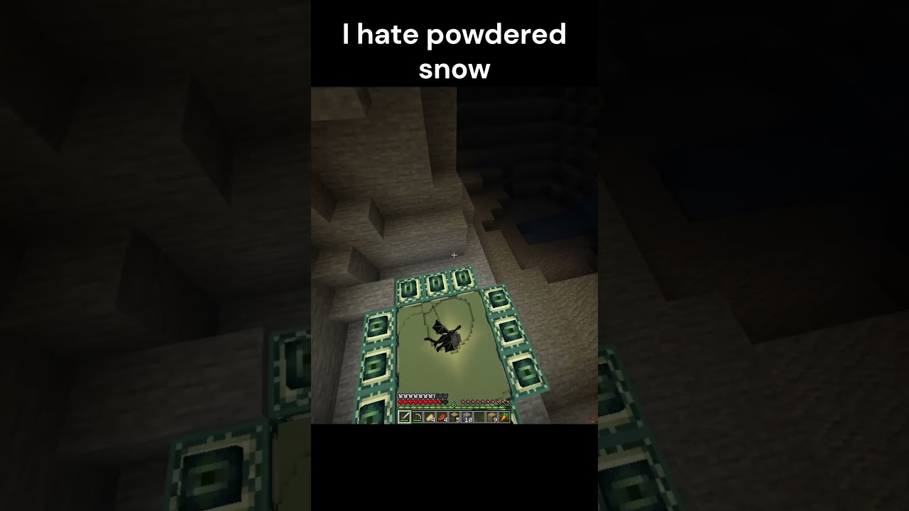 hate powdered snow #minecraft #minecraftdaily #memes #memesdaily #minecraftmeme #minecraftvideo #fyp