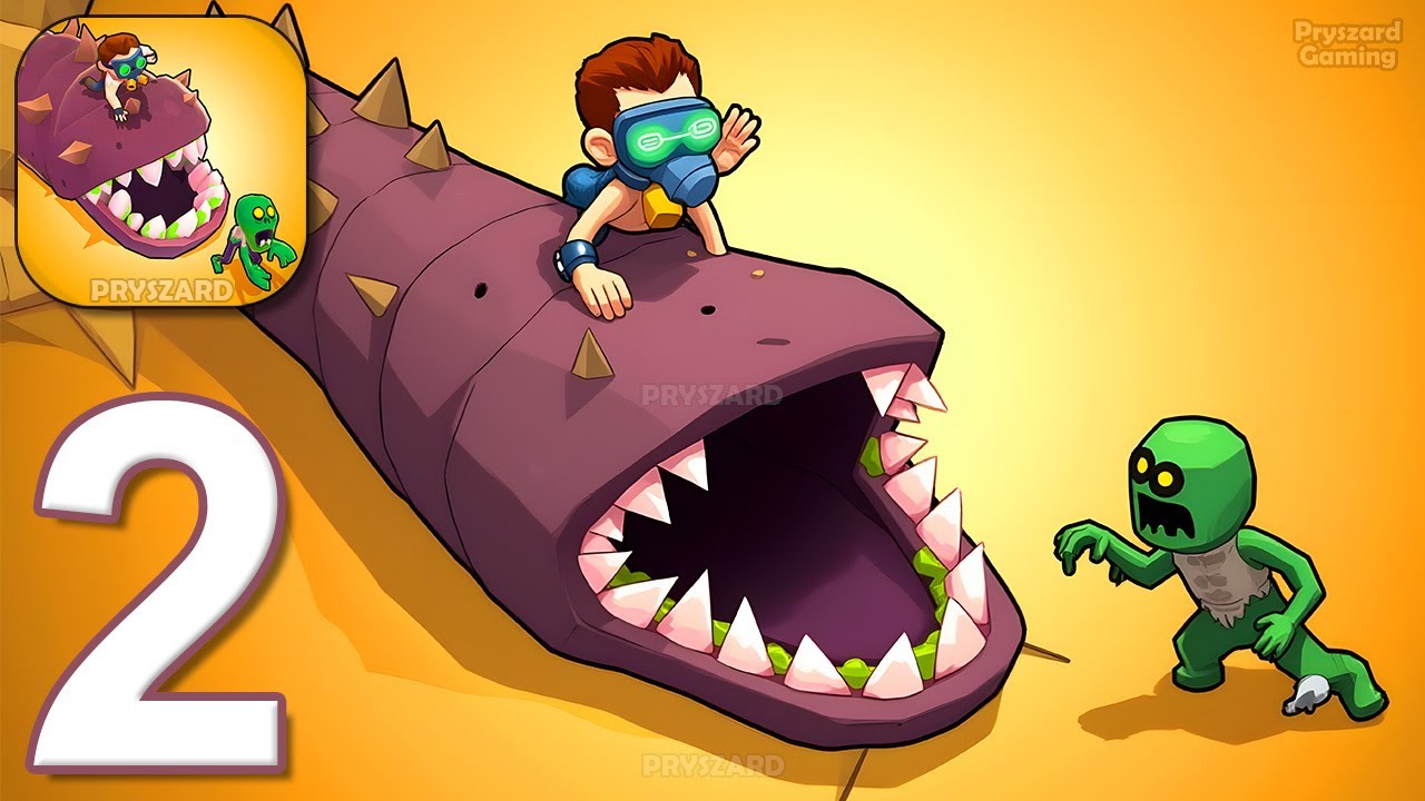 Apocalypse Worm - Gameplay Walkthrough Part 2 - Navigate the Apocalypse Worm (iOS, Android)