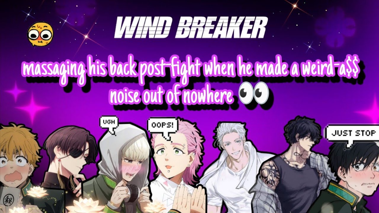 massaging his back post-fight when he made a weird-a$$ noise out of nowhere 👀