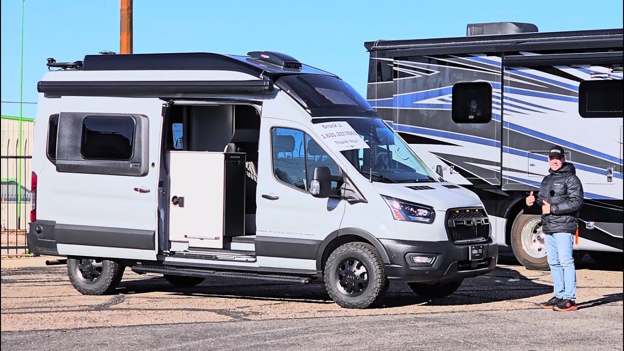 Самый продвинутый фургон класса B 2026 года? LVT1 Grand Design RV Transit 350 AWD! Цвет: Avalanch...