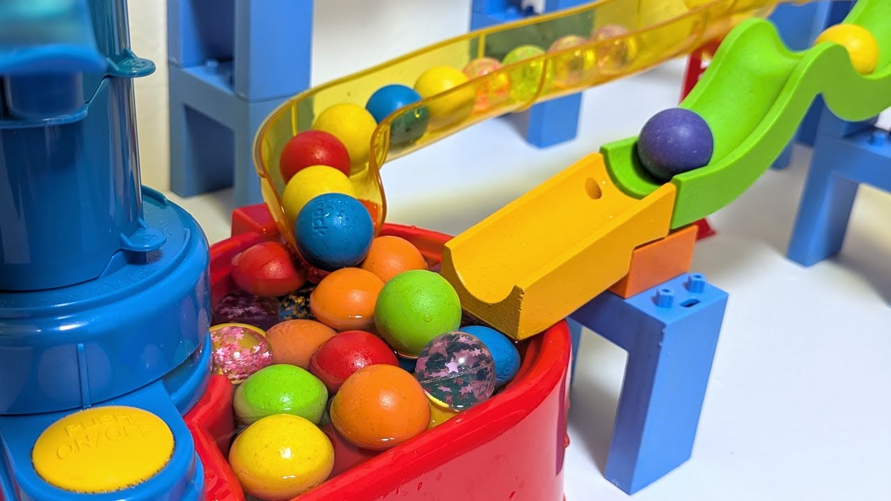 Marble Run Race ☆ TrixTrack & Somen Slider 2Way Course