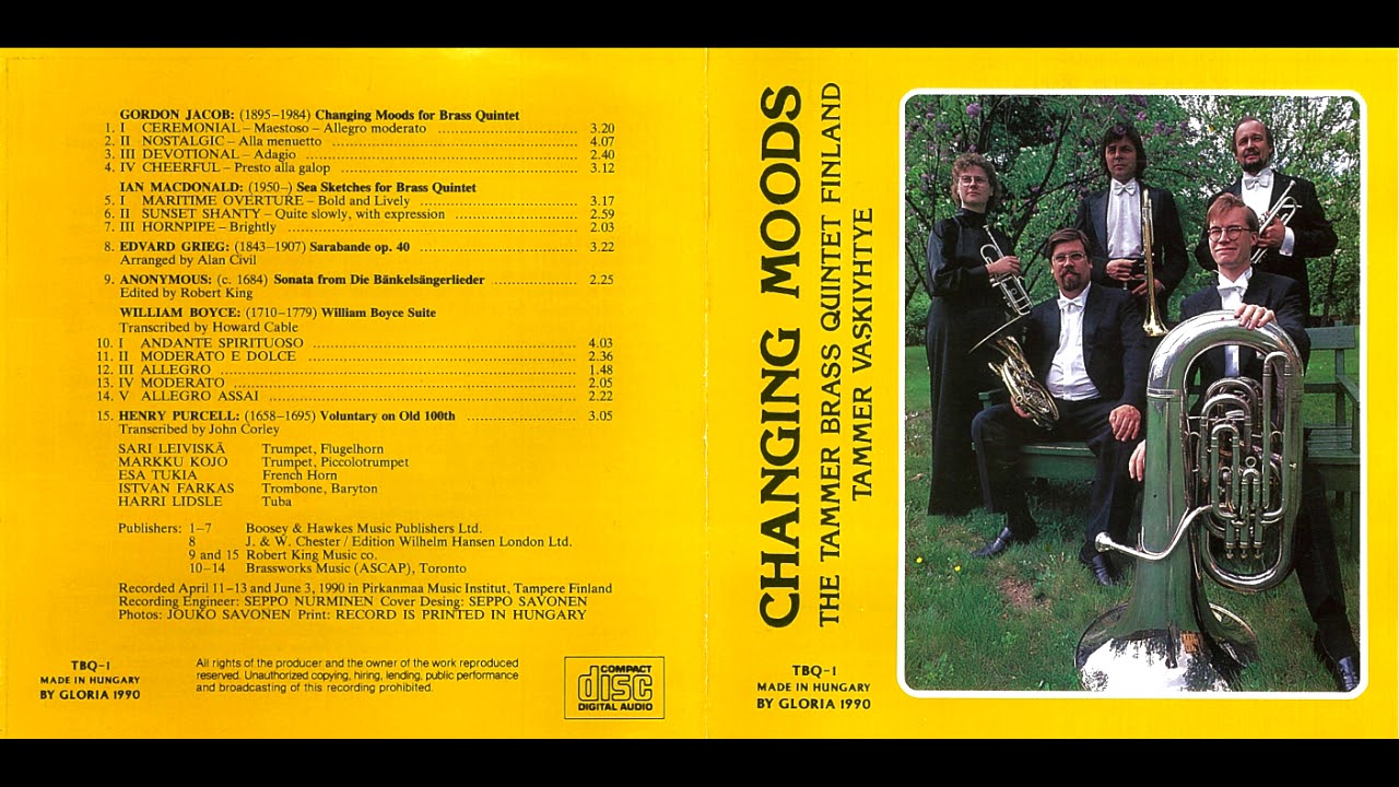 The Tammer Brass Quintet: Ian Macdonald - Sea Sketches - II. Sunset shanty, Quite slowly, with exp.
