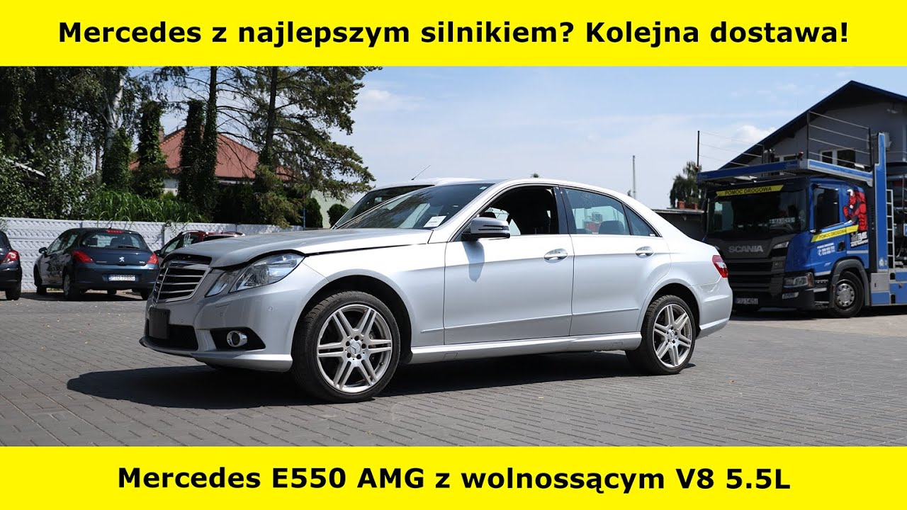 Mercedes z najlepszym silnikiem? Kolejna dostawa! Mercedes E550 AMG z wolnossącym V8 5.5L