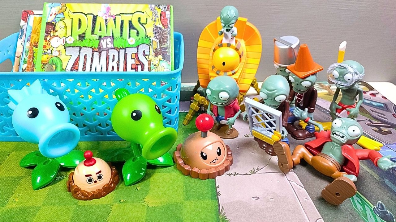 Эпическая битва магнитных книг Plants vs. Zombies: воссоздание сцен китайской эпохи ASMR