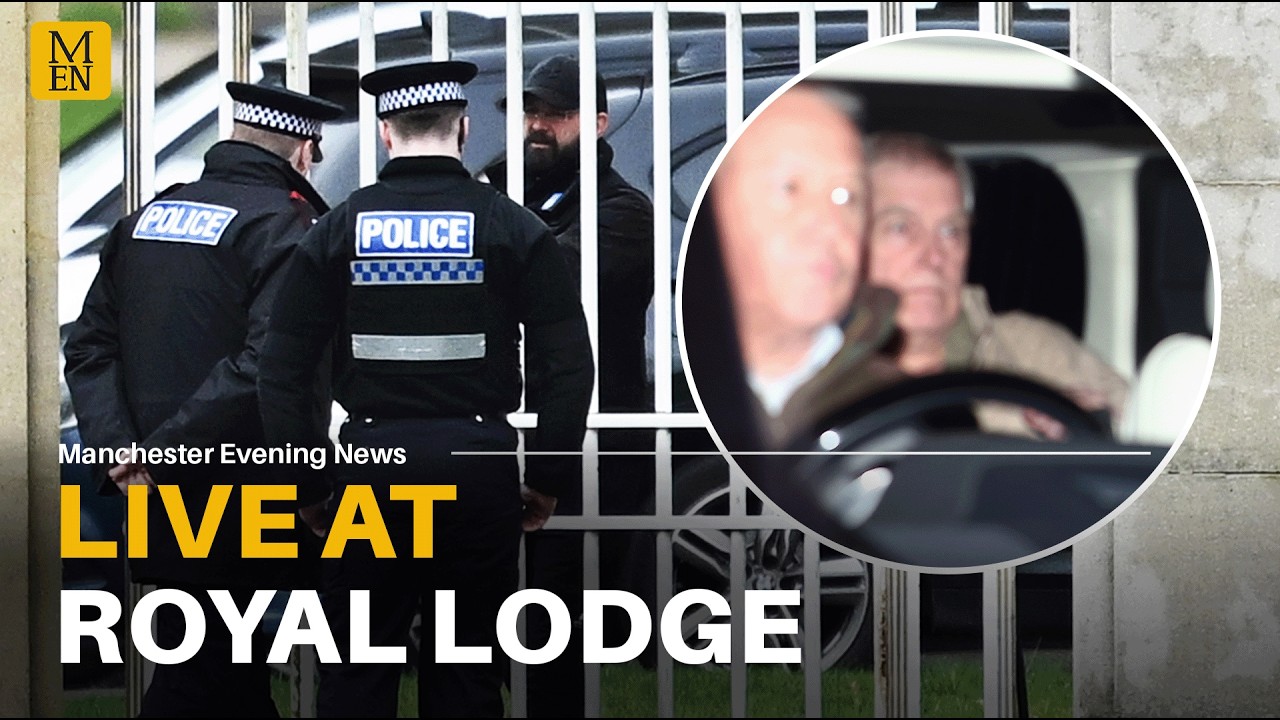 WATCH LIVE: Police search continues at Royal Lodge after Andrew Mountbatten-Windsor arrested