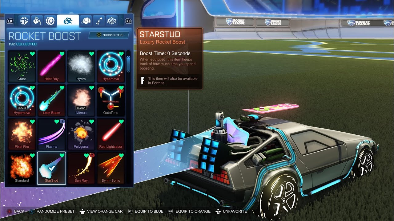 I finally returned to review the Rocket League item shop.... (Btw the delorean is glitch...)