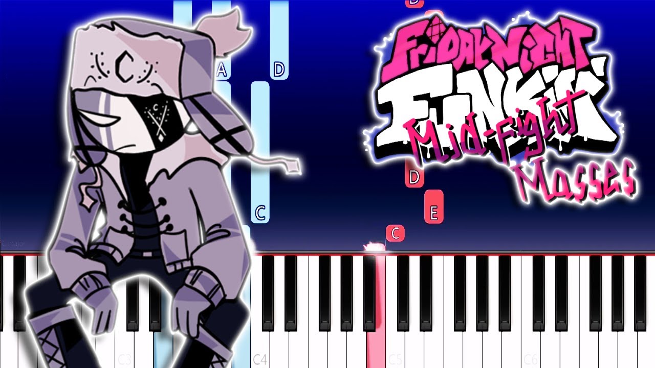 Zavodila - Friday Night Funkin' (Mid-Fight Masses) (Piano Tutorial)