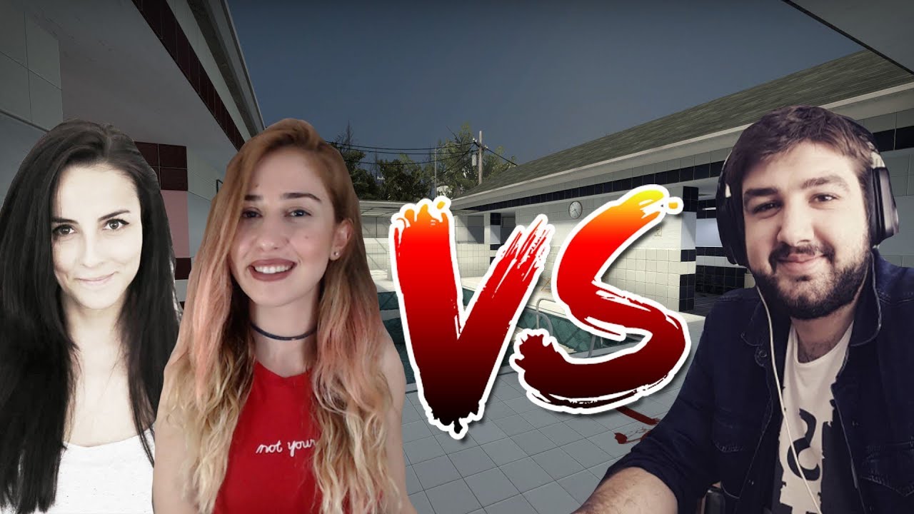 2 KIZ VS 1 ERKEK CSGO // İYİ MÜCADELE ETTİK !