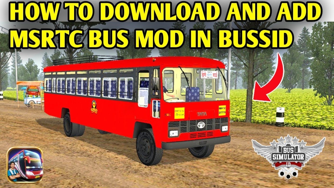 How to Download TATA MSRTC Bus Mod in Bus Simulator Indonesia |How to Add New Bus Mod in Bussid 2023