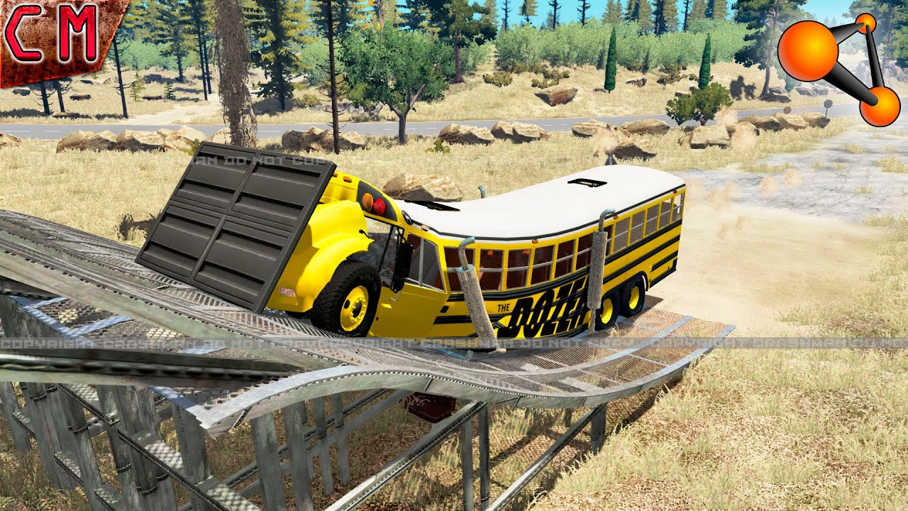 School Bus crashes #10 BeamNG Drive