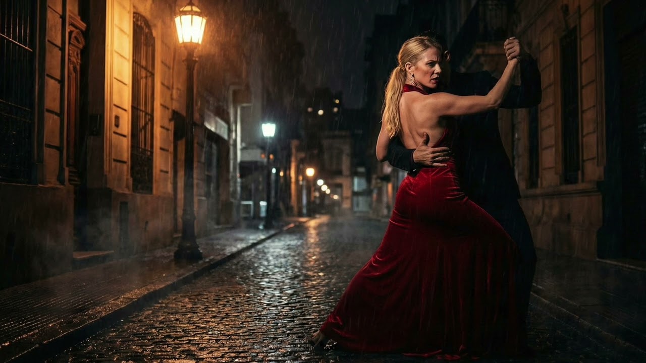 The Red Dress Tango Noir 🌹💃 | Passionate Electro Tango @ 432Hz