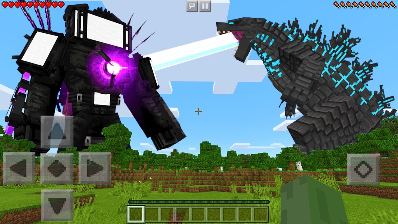 I Found GODZILLA vs SKIBIDI TITAN TV MAN in Minecraft Pocket Edition...