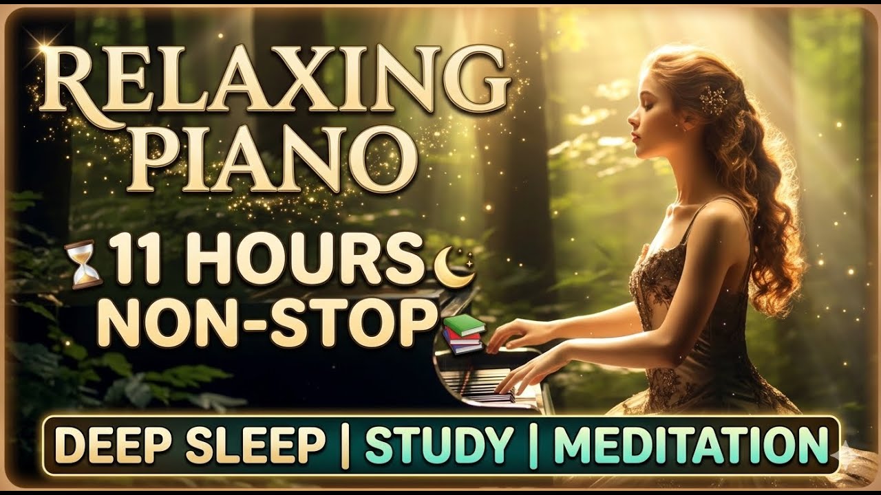 11 Hours of Deep Sleep Music: Stop Overthinking & Relax Your Mind (Piano)
