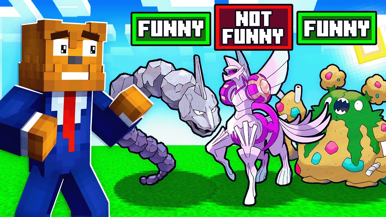 Choosing My Team Based On PUNS In Minecraft Pixelmon