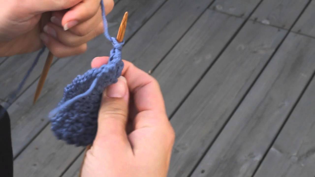 Marigold stitch / Ringblomst-strikk fra KlompeLOMPE