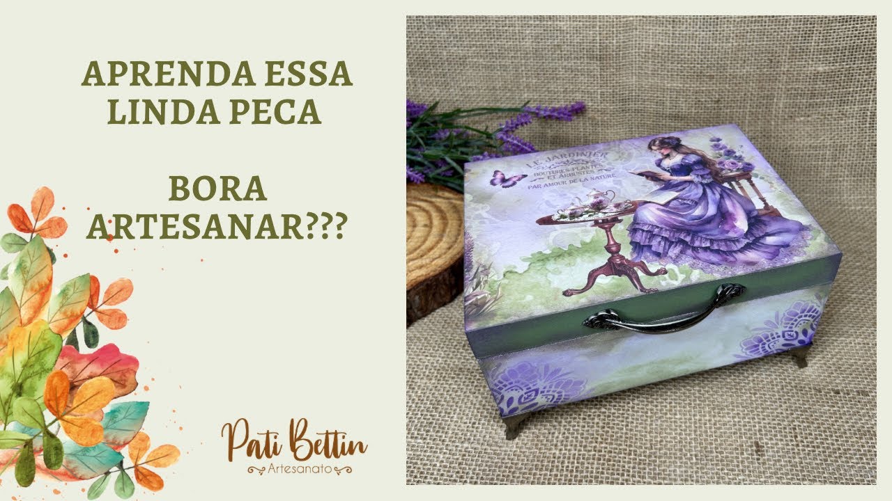 Caixa Dama Flocada