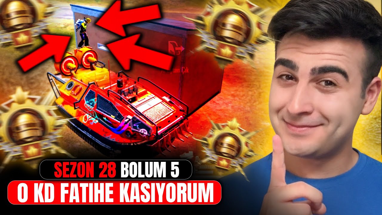 0 KD İLE FATİH'E KASIYORUM! SEZON 28 BÖLÜM 5 - PUBG Mobile Rank Kasma Taktikleri 2026