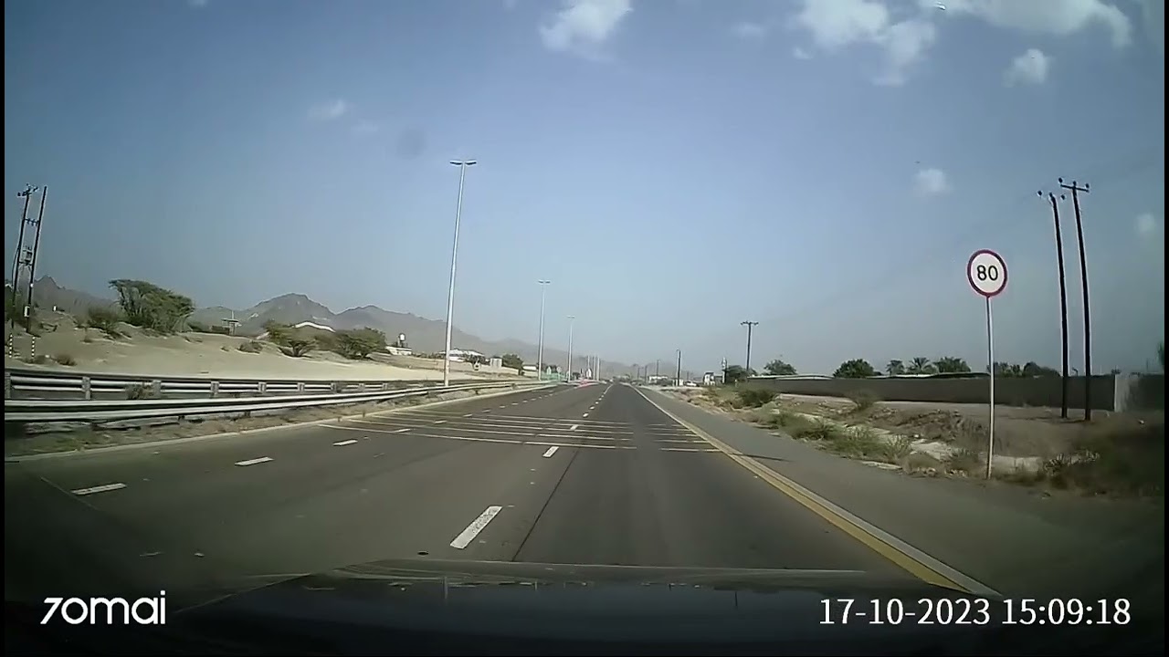 لقطات من طريق  دبي الى منفذ حتا الحدودي  الى ولاية شناص