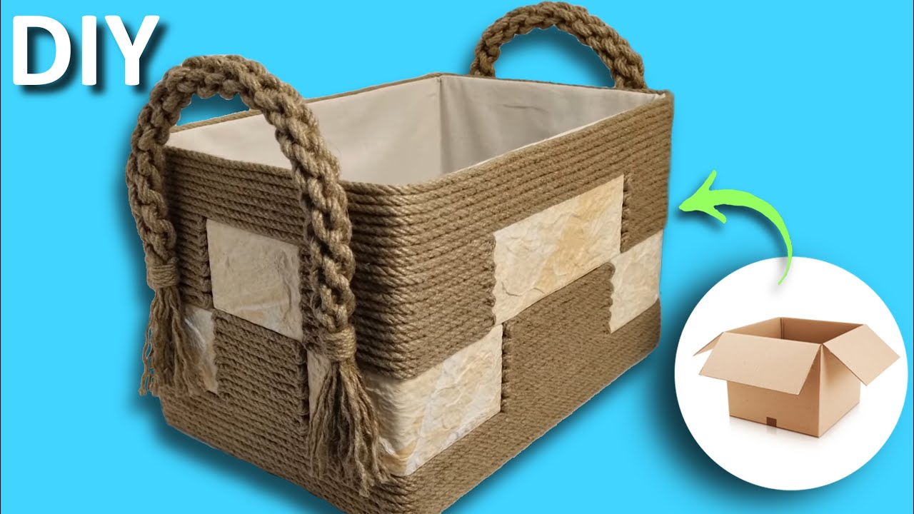 Amazing Storage Basket - Organizer / IDEA for DIY Recycled CRAFTS