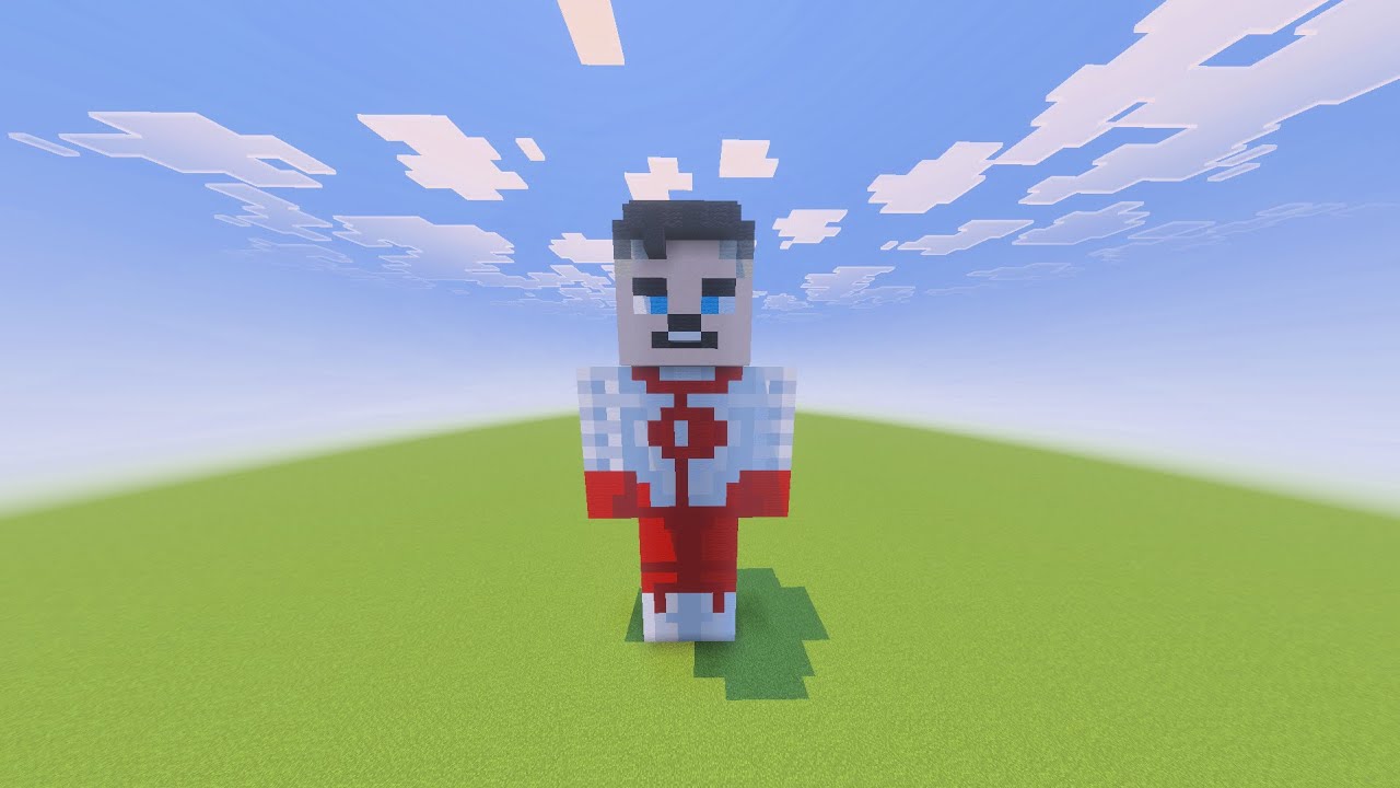 Minecraft Tutorial: How To Build Omni-Man From Invincible