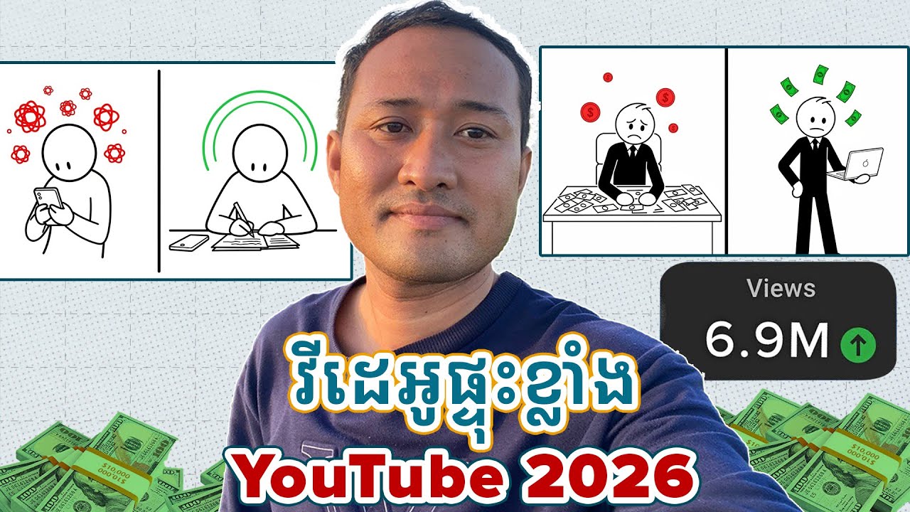 របៀបបង្កើតវីដេអូ Motivation កំពង់ផ្ទុះខ្លាំង រកលុយជាមួយ YouTube បានច្រើន