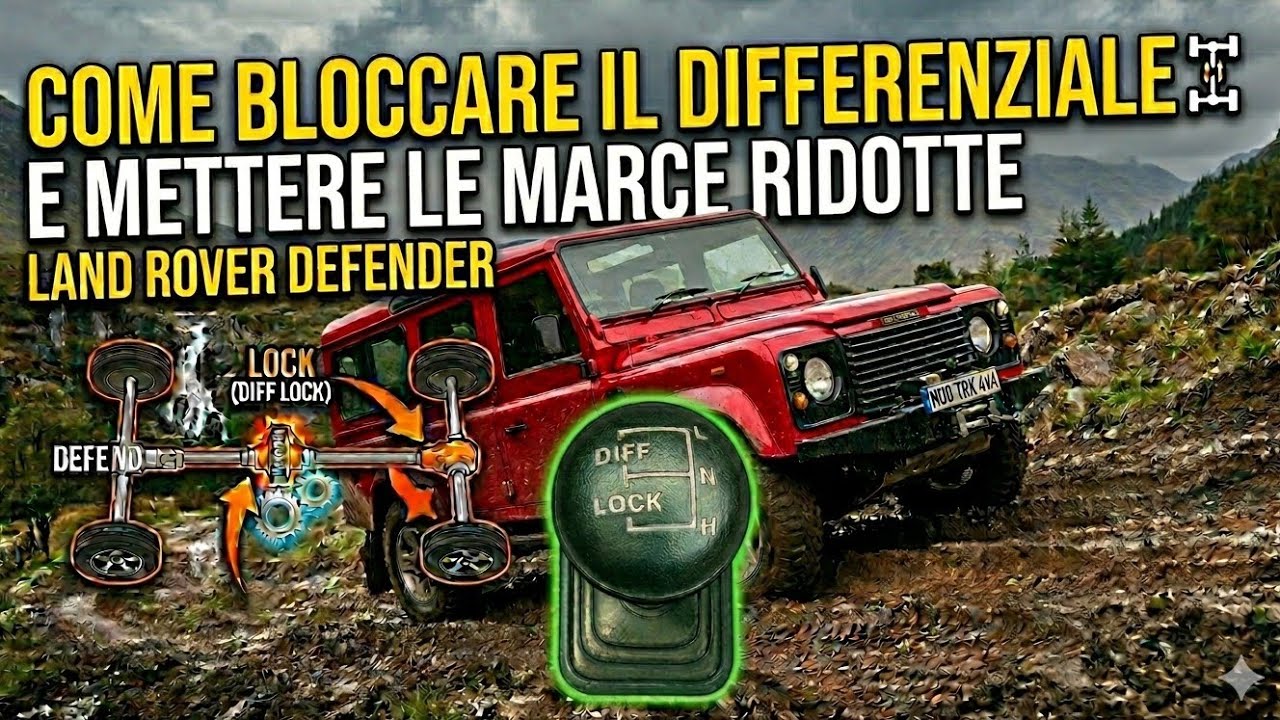 Defender bloccaggio differenziale e marce ridotte
