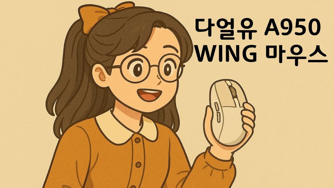 35그램에 8K랑 레트로랑 이것저것 넣은 FPS게임 특화 마우스 (다얼유 A950 WING)