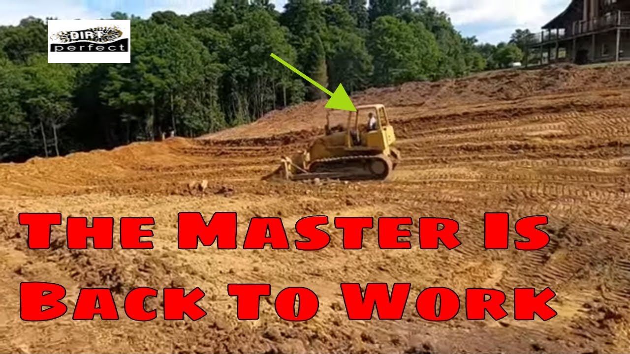 Pond Renovation Turning a small Pond into a bigger pond Jerry hard at work with the 850