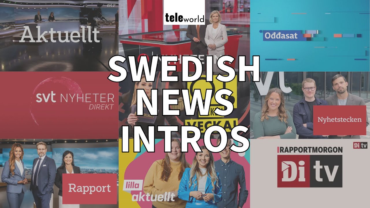 Swedish News Openings 2025 | teleworld Compilation