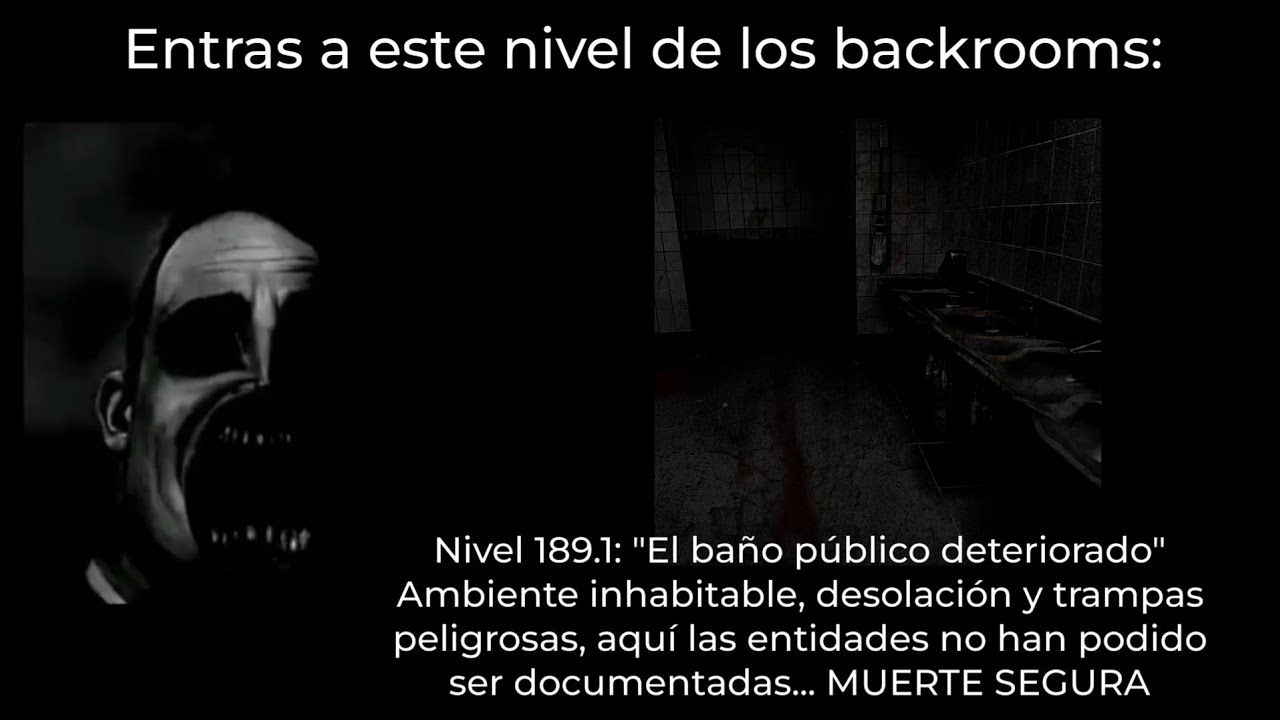 Mr. Increíble perturbado, caes a este nivel de los backrooms...