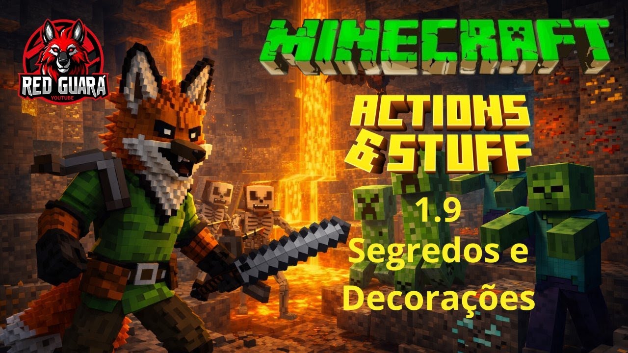 Minecraft Action & Stuff 1.9 Segredos e Decorações